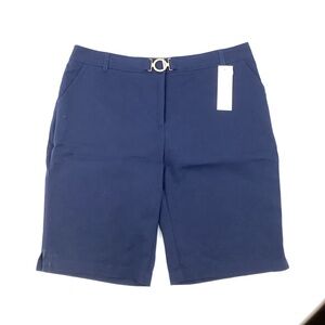 Stylish Charter Club Navy Women's Bermudas 18 NWT